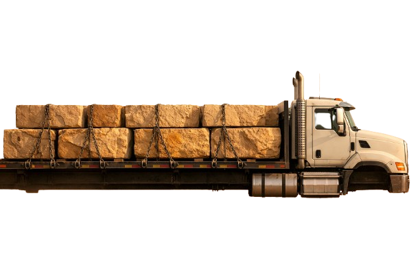 MTCPL stone delivery truck